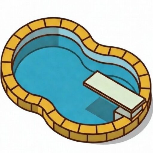 The pool remodeling company icon